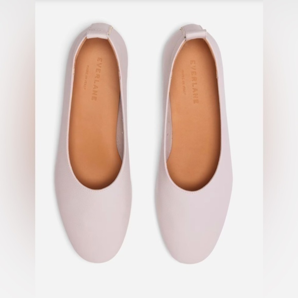 NWOB Everlane Italian Leather The Day Glove Flat size 8.5 lavender.